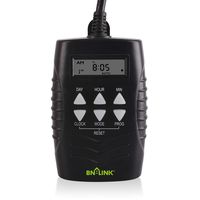 BN-LINK 7 Day Outdoor Heavy Duty Digital Programmable Timer BND/U78, 125VAC, 60Hz, Dual Outlet, Weatherproof, Heavy Duty, Accurate For Lamps Ponds Christmas Lights 1875W 1/2HP ETL Listed