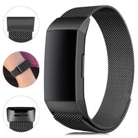 Find-MyWay Replacement Compatible Charge 3 Bands /Charge3 SE Metal Bands Wristband Accessory Magnetic Breathable Sport Bracelet Strap Small & Large for Women Men Silver Black Rose Gold Blue 10 Colors