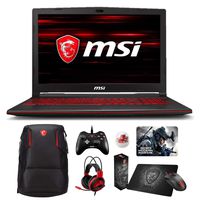MSI GL63 9SEK-473 (i7-9750H, 32GB RAM, 512GB NVMe SSD + 2TB SSHD, NVIDIA RTX 2060 6GB, 15.6" Full HD 120Hz 3ms, Windows 10 Pro) VR Ready Gaming Notebook