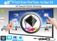 LCD/LED 10 Touch IR Overlay Touch Screen Frame Panel Interactive 42" 16:9 - No Glass