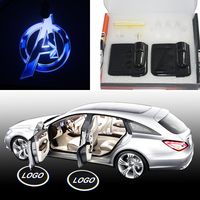 Spoya The Avengers Wireless Magnetic Car Door Step LED Welcome Logo Shadow Light Projection Laser Projector Light