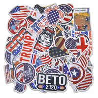 50pcs American Flag Stickers for Hydroflask Water Bottle, Laptop, Computer, Skateboard, Vinyl Waterproof USA Funny Stickers Pack, Trendy Cool Decals Stuff for Teens, Kids, Adults
