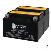 Mighty Max Battery YTX7A-BS 12V 6AH Replacement Btty for GTX7A 32X7A 44023 CTX7A -2 Pack Brand Product