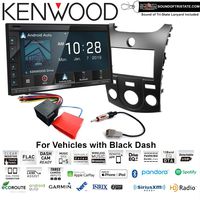 Kenwood DNR476S 6.8" Digital Multimedia Navigation Receiver with Apple CarPlay and Android Auto Fits 2011-2013 Kia Forte (Black) Bundle with Sound of Tri-State Lanyard