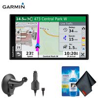 Garmin DriveSmart 65 and Traffic 6.95" Display GPS Navigation System Base Accessory Bundle