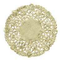 Hygloss Products 10 Inch Gold Foil Doilies - Round Doilies Made in the USA, 72 Pack