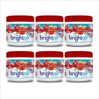 Bright Air Solid Air Freshener and Odor Eliminator, Winter Apple and Spice Scent, 14 Oz Each, 6 Pack
