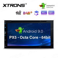 XTRONS Android 9.0 Car Stereo Radio DVD Player Universal Double Din GPS Navigator Octa Core 4G RAM 32G ROM 6.95 Inch HD Digital Multi-Touch Screen Head Unit Supports Backup Camera OBD2 WiFi DVR TPMS
