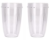 NutriBullet Replacement Cups (Tall - 24-Once) by Preferred Parts | Premium NutriBullet Replacement Parts and Accessories (Pack of 2)
