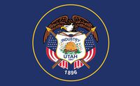 Gallopade Publishing Group Utah Flag Sticker (9780635116765)