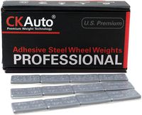 CKAuto 1/2oz, 0.5oz, Ultra Slim Low Profile, Grey Adhesive Stick On Wheel Weights, 60 oz/ 3.75 lb/Box, OE Quality, (120pcs)