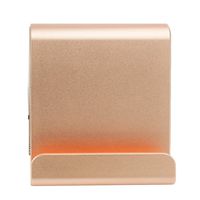 Ultra-Portable Rechargeable Speaker Stand, Bluetooth Speaker with Built-in Mic for Smartphones: iPhone 6 Plus, 6, 5S, 5C, 5, Galaxy S6 Edge, S6, S5, Nokia, Motorola, Nexus - Golden