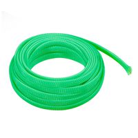 uxcell PET Expandable Braided Sleeving, 1/4-inch 16ft Braided Cable Sleeve, Green