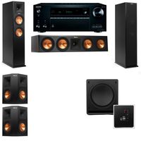 Klipsch RP-260F Tower Speakers-SW-112-5.1-Onkyo TX-NR757