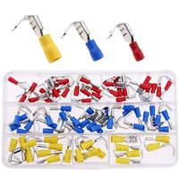 Hilitchi 120pcs 22-16/16-14/12-10AWG Piggy Back Insulated Terminals Electrical Wiring Wire Crimp Connectors Set