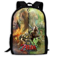 Twilight Princess Backpack Shoulder Bag School Laptop Rucksack Daypack Knapsack Kids Adult Outdoor