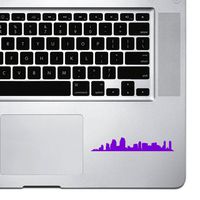StickAny Palm Series San Diego Skyline 1 Sticker for MacBook Pro, Chromebook, and Laptops (Purple)