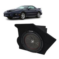 Compatible with 1993-2002 Pontiac Firebird Coupe Driver Side 10" Kicker CompR CWR10 Sub Box Enclosure - Final 2 Ohm