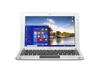 Beantech W1004ADS Laptop (Windows 10 Home, Intel Cherry Trail z8300, 10.1" LCD Screen, Storage: 32 GB, RAM: 4 GB) Silver