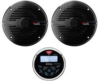Boss Audio MGR350B 3" Gauge Marine MP3/Radio Stereo Bluetooth ATV Boat Receiver