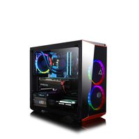 CLX SET Gaming PC Intel Core i7-8700 3.20GHz 6-Core, 16GB DDR4, NVIDIA RTX 2080 8GB, 480GB SSD+3TB HDD, Wi-Fi, Black/RGB
