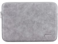 15.6 Inch PU Leather Padded Laptop Sleeve BLOOMSTAR 15 Inch Frosted Protective Notebook Bag Computer Case Cover for MacBook Pro MacBook Air Chromebook Acer Dell HP Samsung Sony (Gray)