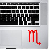 StickAny Palm Series Scorpio Sticker for MacBook Pro, Chromebook, and Laptops (Red)