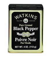Watkins Gourmet Spice Tin, Pure Ground Black Pepper, 4 oz. Tin