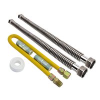 LASCO 10-1301 Gas Water Heater Installation Kit, 1/2-Inch X 24-Inch Gas Flex