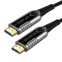 4K Fiber Optic HDMI 2.0 Cable 26ft, Mayfan High Speed 18Gbs 60Hz 4:4:4 HDMI 2.0 Fiber Optical HDMI Cord Downward Compatible with 2K/1080P/1080I/720P/48P and 3D (8M/26FT)