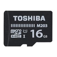 TOSHIBA Micro SD Memory Card 16GB M203 microSDHC UHS-I U1 Card Class 10 microSD Read 100MB/s