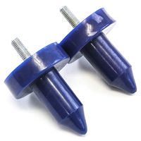 Red Hound Auto 2 Hood Pins Support Bushing Polyurethane Repair Replace Fix KW Heavy Duty