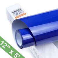 CAREGY Iron on Heat Transfer Vinyl Roll HTV (12''x5',Blue)