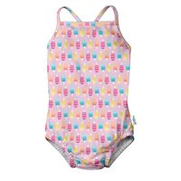 i play. by green sprouts One-piece Swimsuit w/ Built in Reusable Swim Diaper | Helps provide secure protection for babies & swimmers