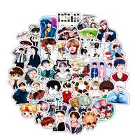 BTS Kpop Laptop Stickers for Teens Water Bottles Phone Computer Skateboard Luggage Helmet Graffiti Decals 50pcs Pack
