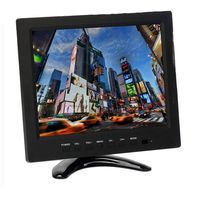 9.7" Inch 1024x768 TFT LCD TPEKKA Portable HD Color Monitor HDMI VGA AV BNC Input Audio Display Screen with Built-in Speaker for PC DVR CCTV Security Cam Home Security System