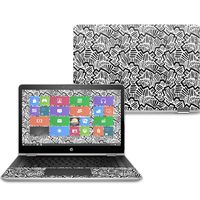 MightySkins Skin Compatible With HP Pavilion x360 14" (2017) - Abstract Black | Protective, Durable, and Unique Vinyl Decal wrap cover | Easy To Apply, Remove, and Change Styles | Made in the USA