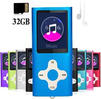 Mp3 Player,Music Player with a 32 GB Memory Card Portable Digital Music Player/Video/Voice Record/FM Radio/E-Book Reader/Photo Viewer/1.8 LCD