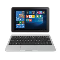 RCA Cambio 10.1" (2-in-1) Windows 10 Touchscreen Tablet/Notebook - Detachable Keyboard & Dual Camera - 32GB Storage , Bluetooth (W101-CS, Silver) (Renewed)
