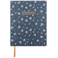 Emily + Meritt 2019-2020 Academic Year Weekly & Monthly Planner, Large, 10" x 8", Perfect Bound, The Chambray Ditsy Floral Planner (EM201-903A)