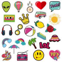 Stickers for Water Bottles Big 36-Pack Cute,Waterproof,Aesthetic,Trendy Stickers for Teens,Girls Perfect for Waterbottle,Laptop,Phone,Travel Extra Durable 100% Vinyl