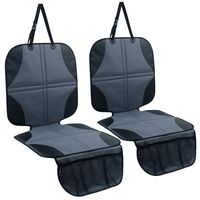 Ohuhu Car Seat Protector Under Car Seat 2 Pack, Non-Slip Car Seat Protector for Baby/Child Car Seat, Seat Cover for Carseats Dog Mat Vehicle Cover with Organizer