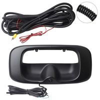 HERCOO Tailgate Backup Camera Tail Gate Rear Guide Line Reverse Door Handle Compatible with 1999-2006 Chevrolet Silverado GMC Sierra,Black