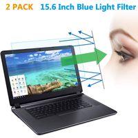 (2 Pack) 15.6 Inch Laptop Anti Blue Light Screen Protector, Eye Protection Blue Light Filter Blocks Reduce Eye Fatigue and Eye Strain for 15.6 inches  with 16:9 Aspect Ratio Laptop