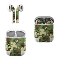 Skin Decals for Apple AirPods - Woodland Camo - Sticker Wrap Fits 1st and 2nd Generation