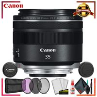 Canon RF 35mm f/1.8 is Macro STM Lens + 3 Pcs Filter Kit + Cleaning Kit