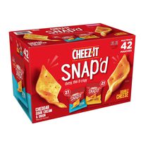 Cheez-It Snap'd, Variety Pack 0.75 Oz, 42 Pk. A1
