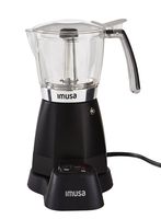 IMUSA USA B120-60006 Electric Coffee/Moka Maker 3-6-Cup, Black