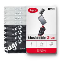 Sugru Moldable Glue - Original Formula - All-Purpose Adhesive, Advanced Silicone Technology - Holds up to 2 kg - Black & White 8-Pack