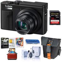 Panasonic LUMIX ZS80, 20.3 Megapixel Digital Camera, 4K Video, 30X Zoom Lens, DC-ZS80S (Silver), Bag + 32GB SD Card + Corel Mac Software Kit + Cleaning Kit + Card Reader